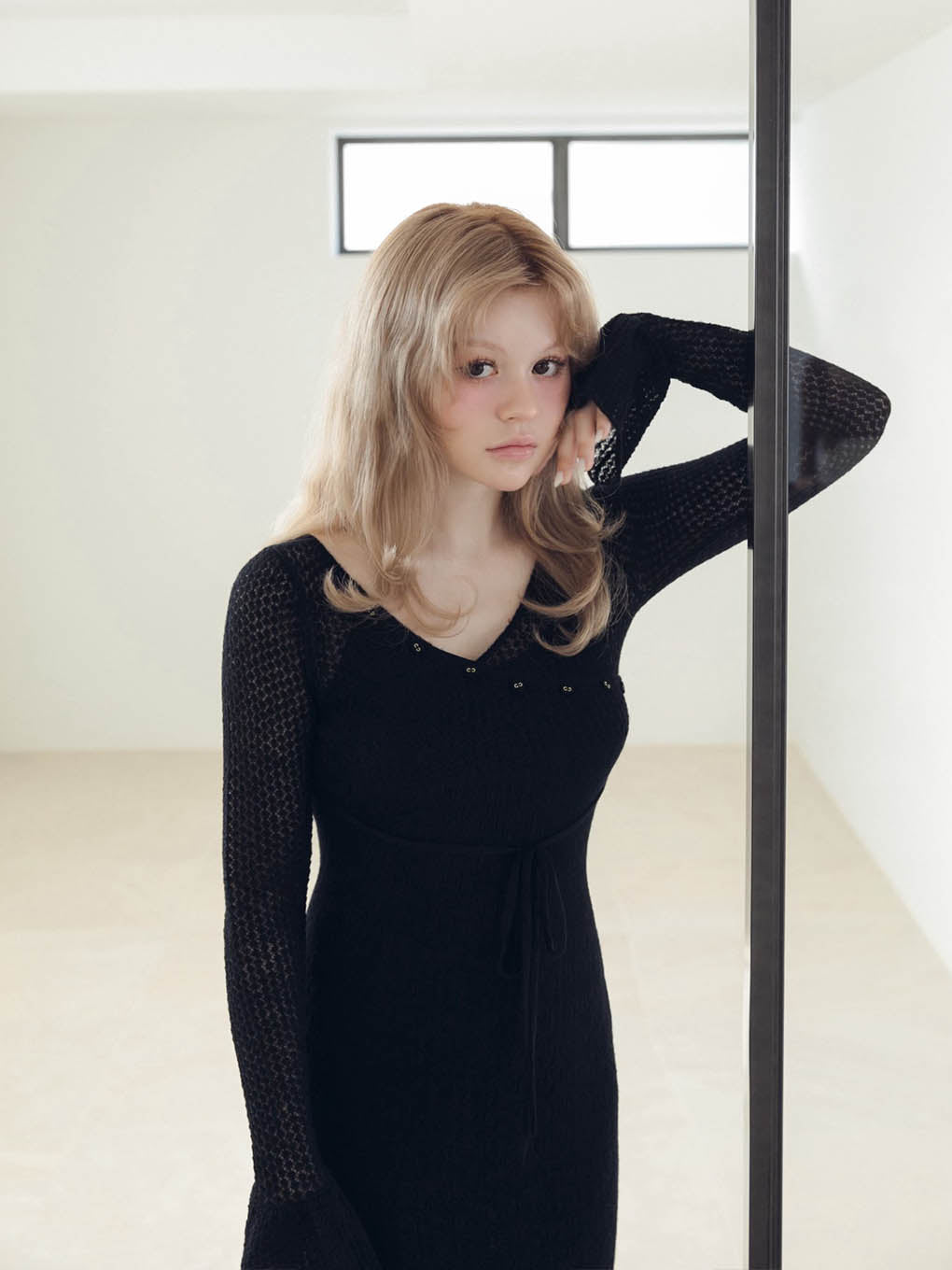 Bella seethrough knit dress