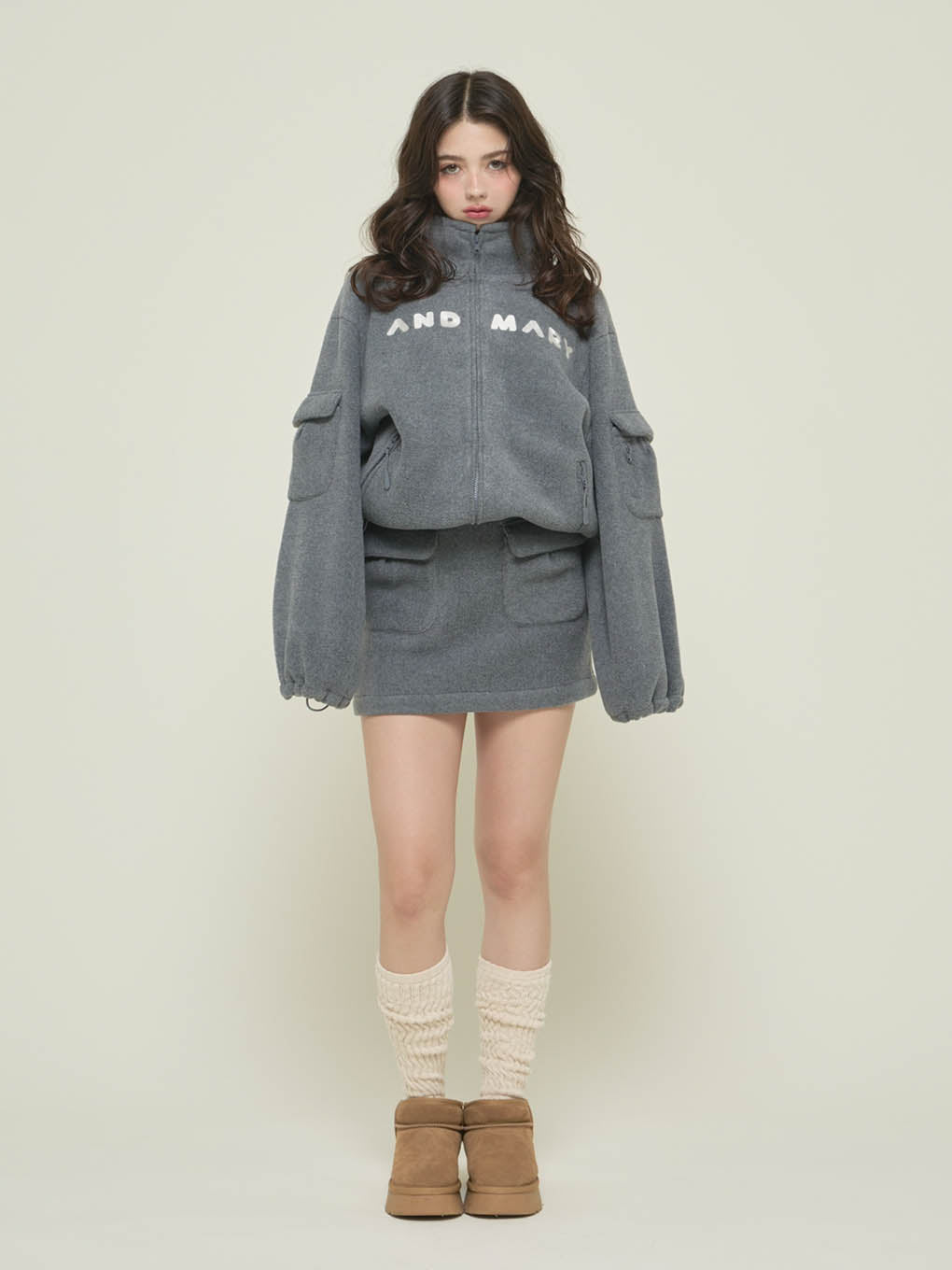 Mary logo fleece skirt
