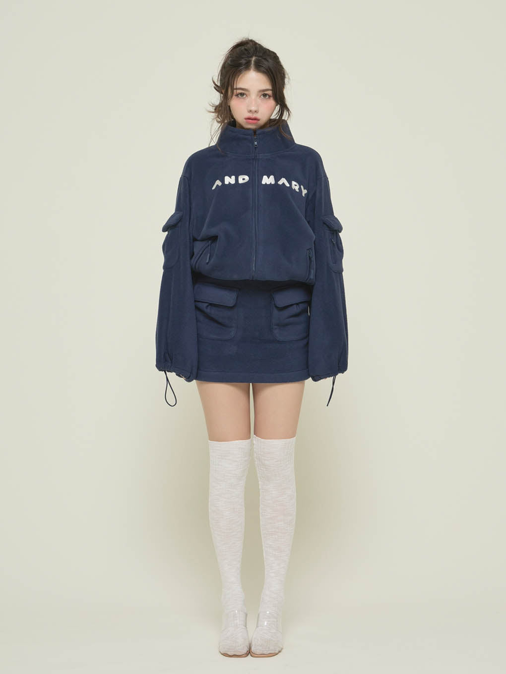 Mary logo fleece jacket