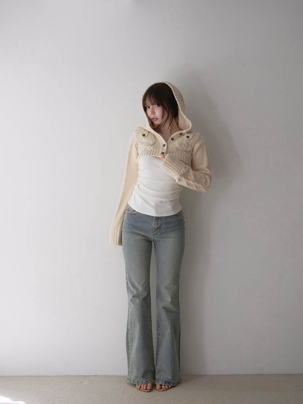 Heart stitch denim