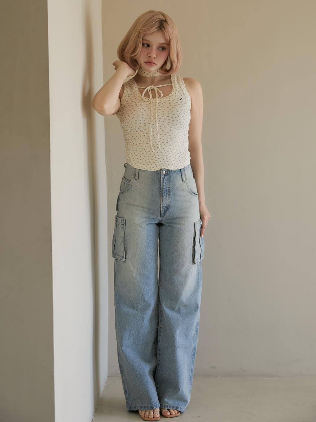 Flower ribbon tops