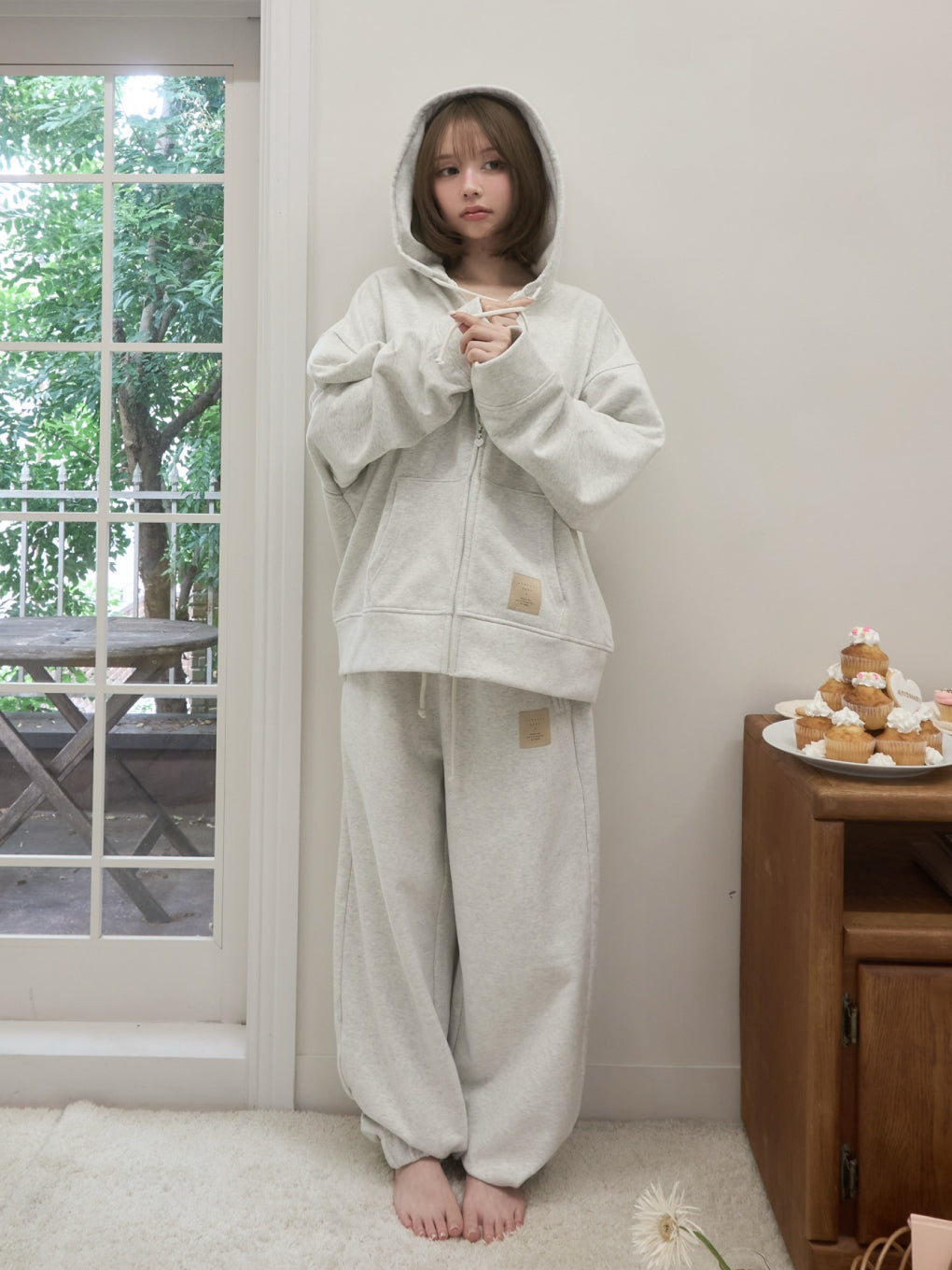 bebe loose hoodie