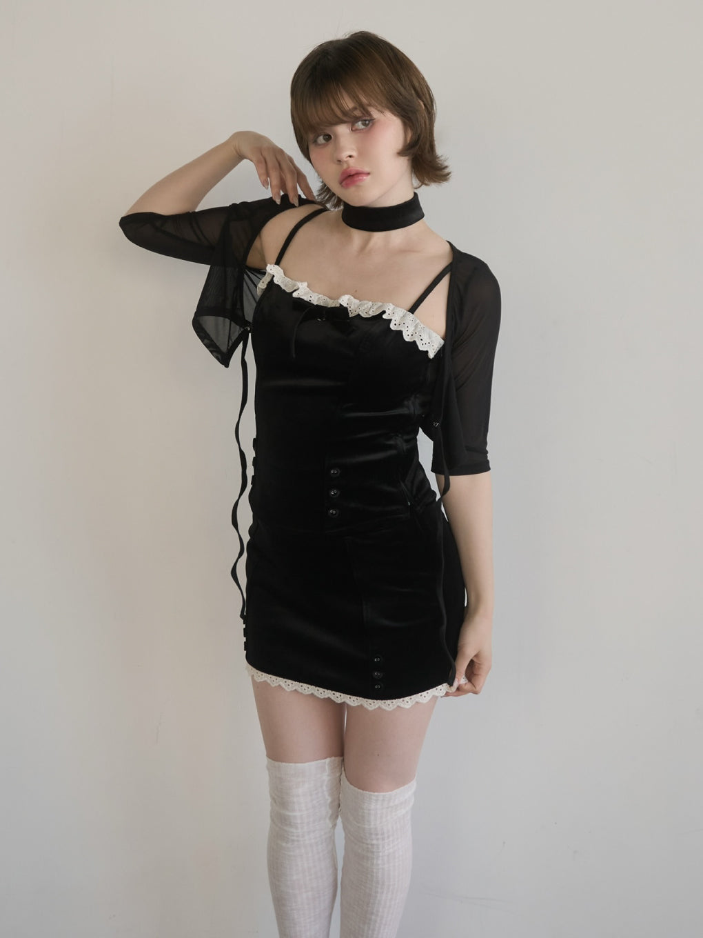 Dara tulle short cardigan