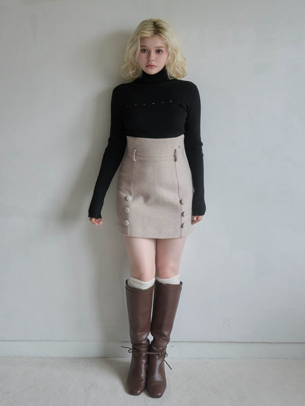 Mary turtle knit tops