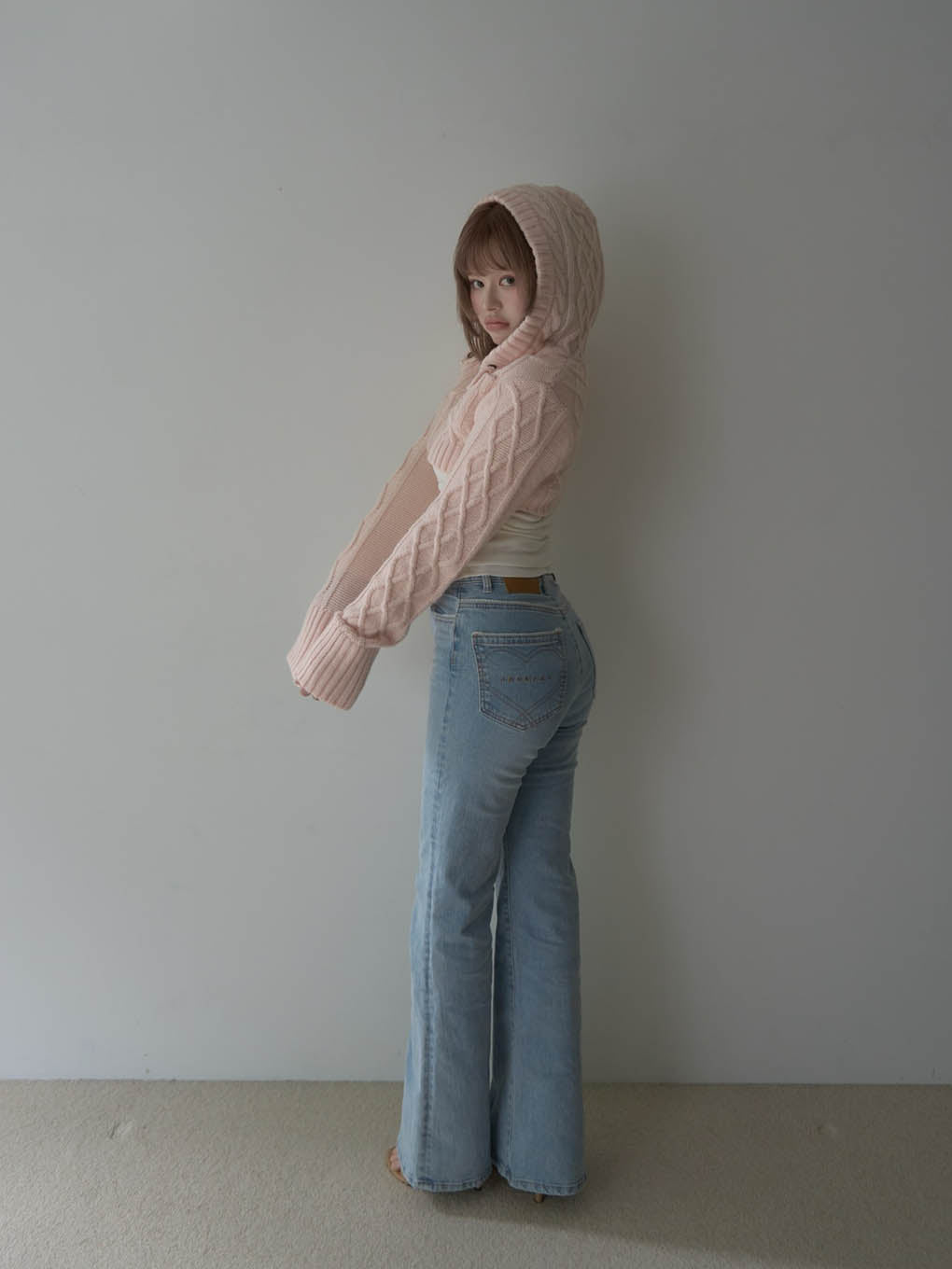 Heart stitch denim