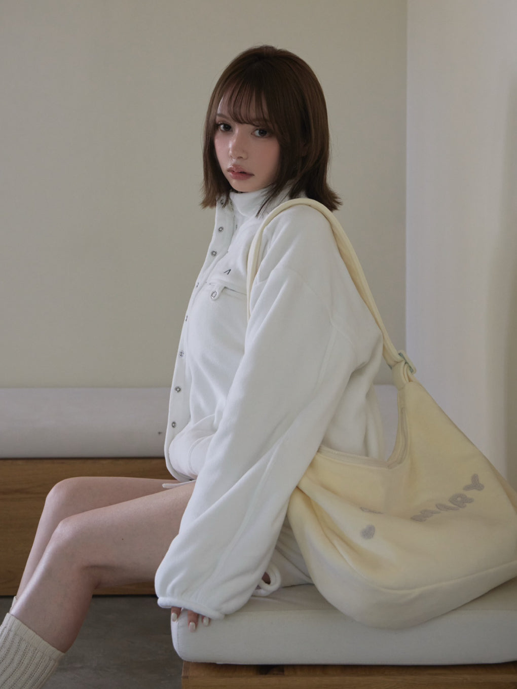 Harper loose stand jacket