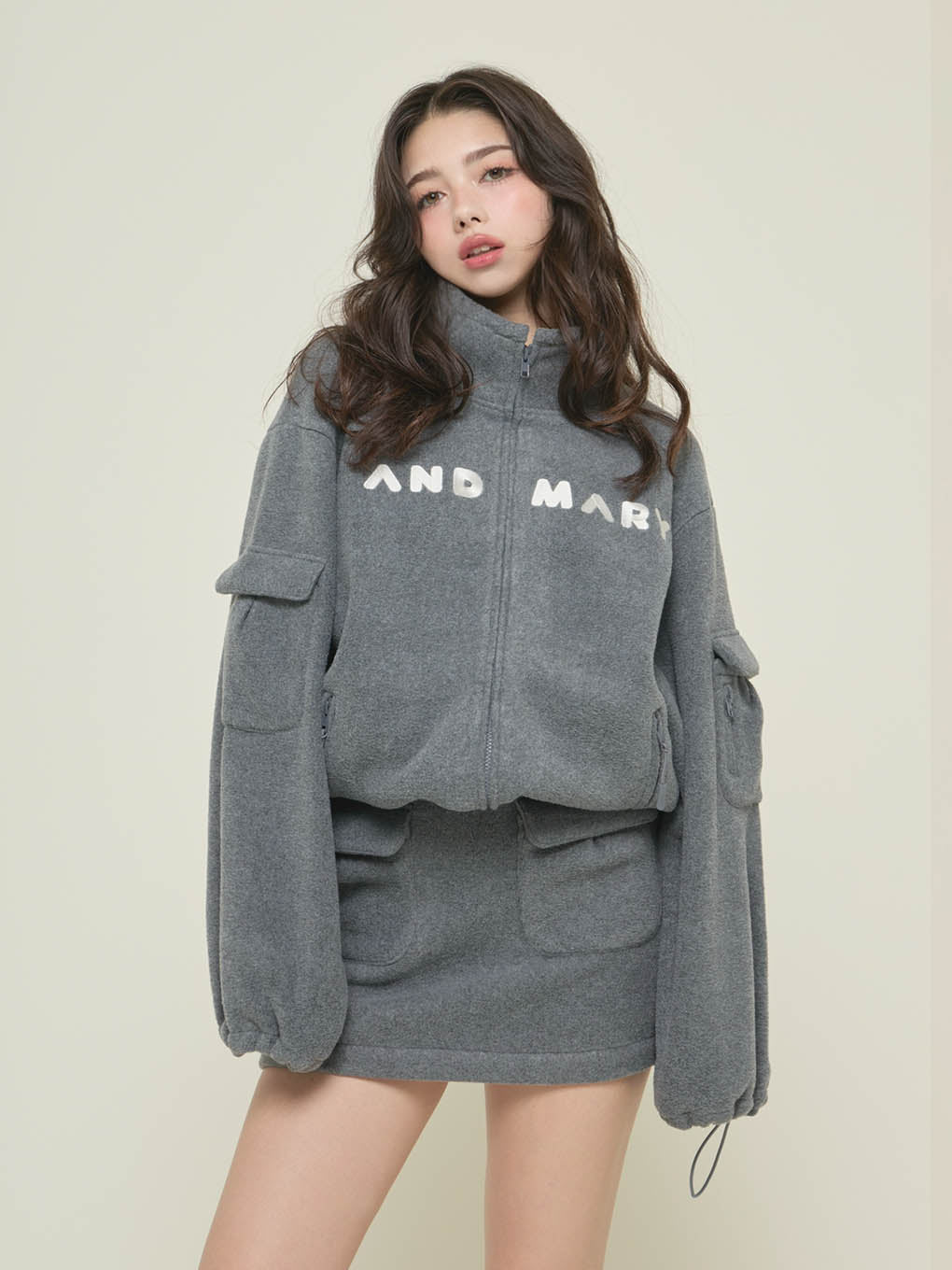 Mary logo fleece skirt