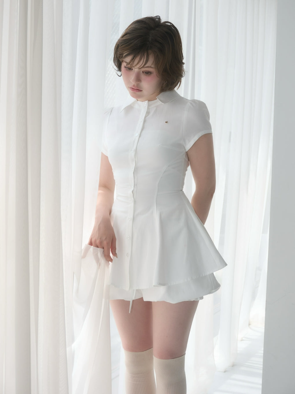 Dorothy flare blouse set up