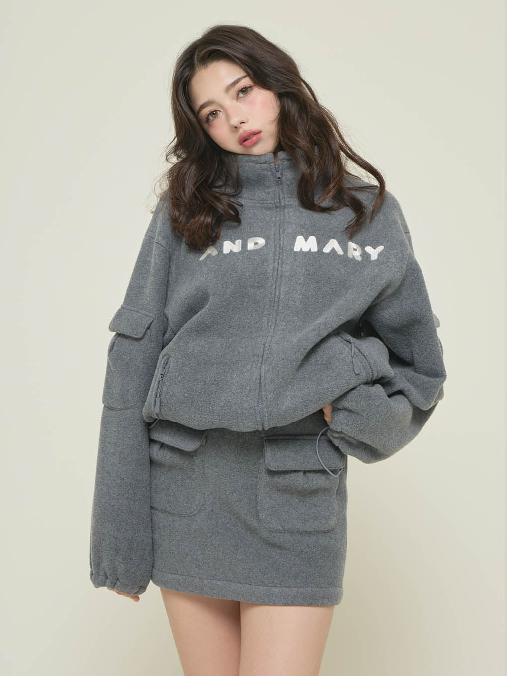 Mary logo fleece skirt