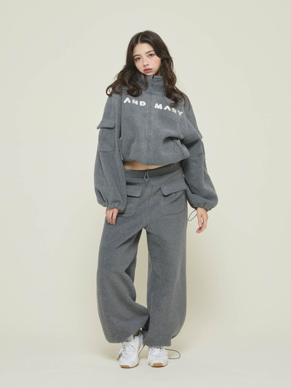 Mary logo fleece jacket