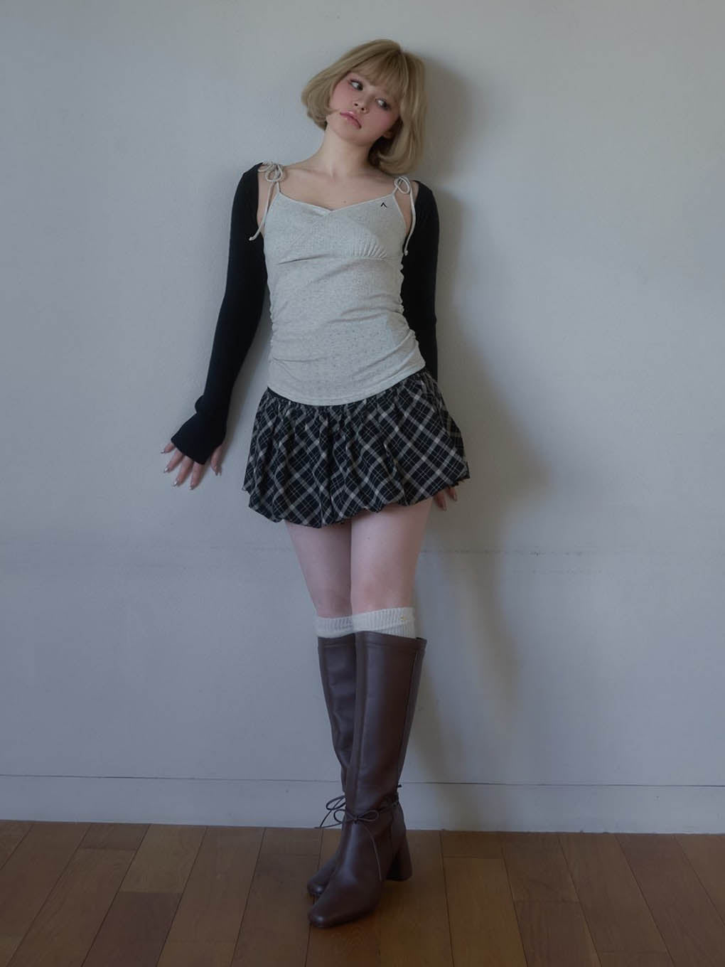Nancy check skirt