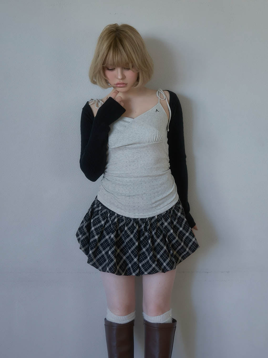 Nancy check skirt