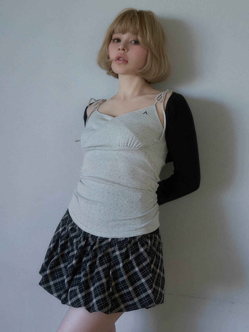 Nancy check skirt