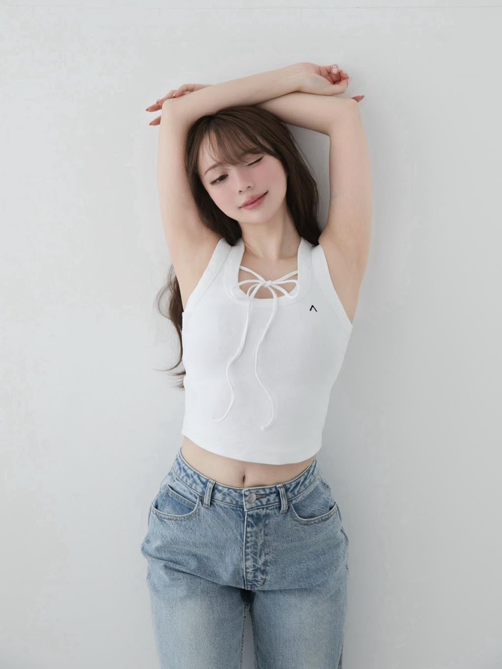 ANDMARY】Bella ribbon tops 