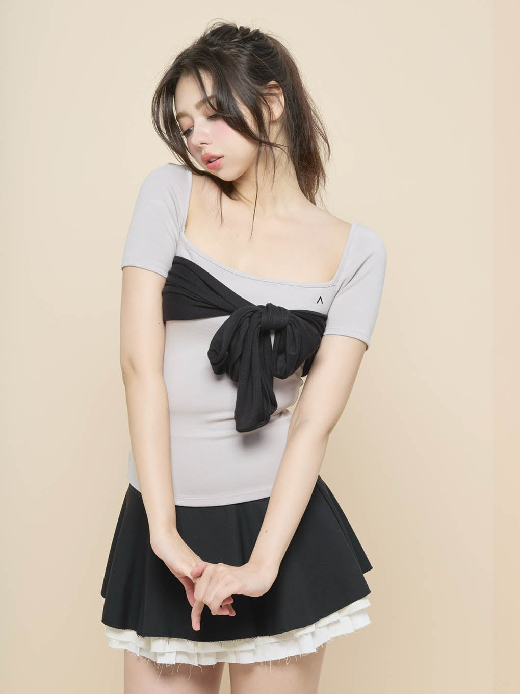 ANDMARY】Nancy ribbon tops