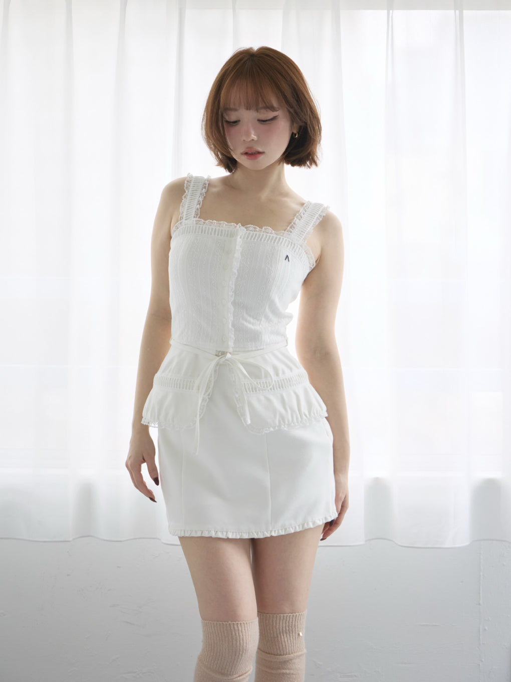 ANDMARY】Katie lace frill set up