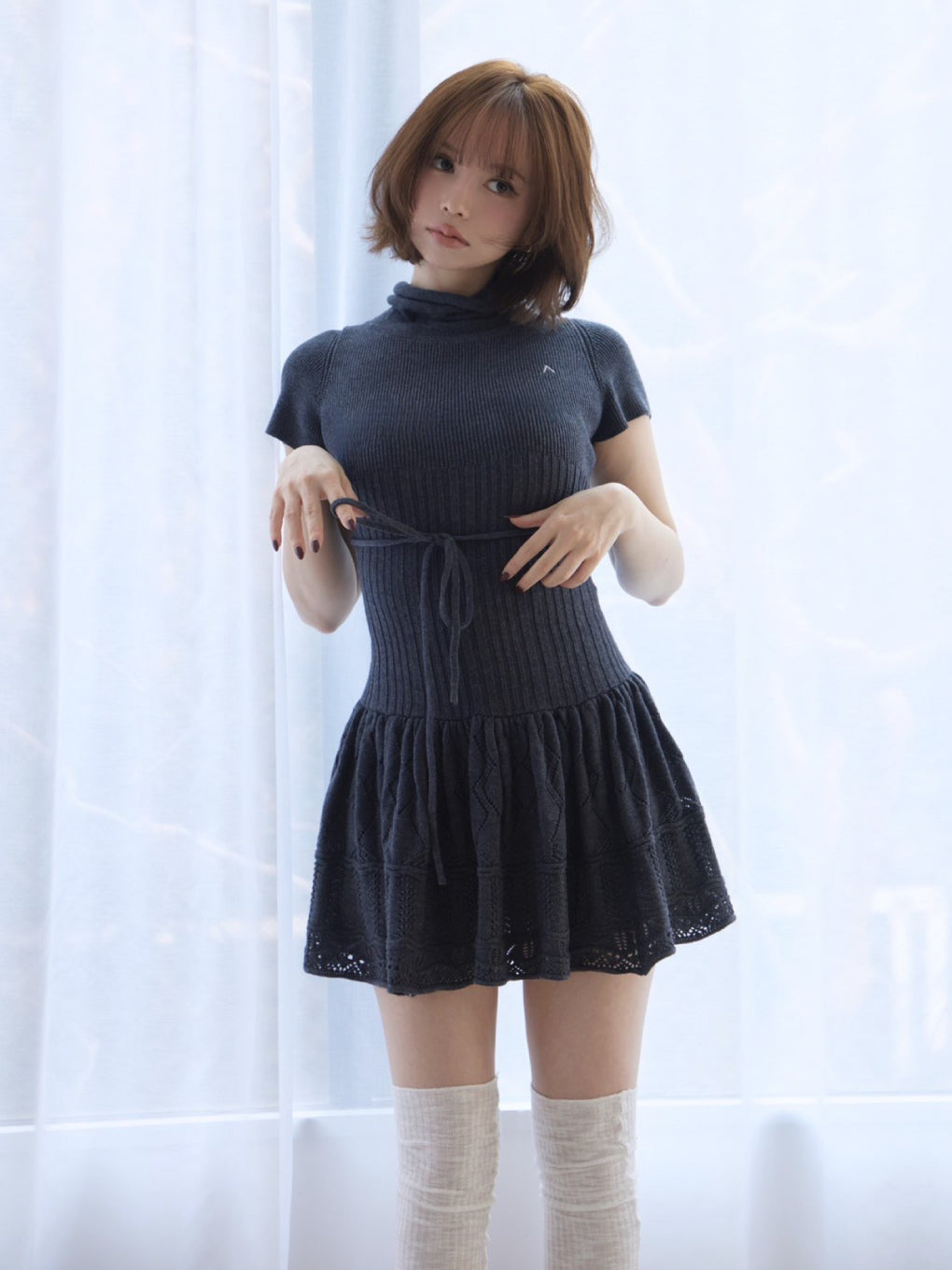 ANDMARY】Aletta frill mini dress