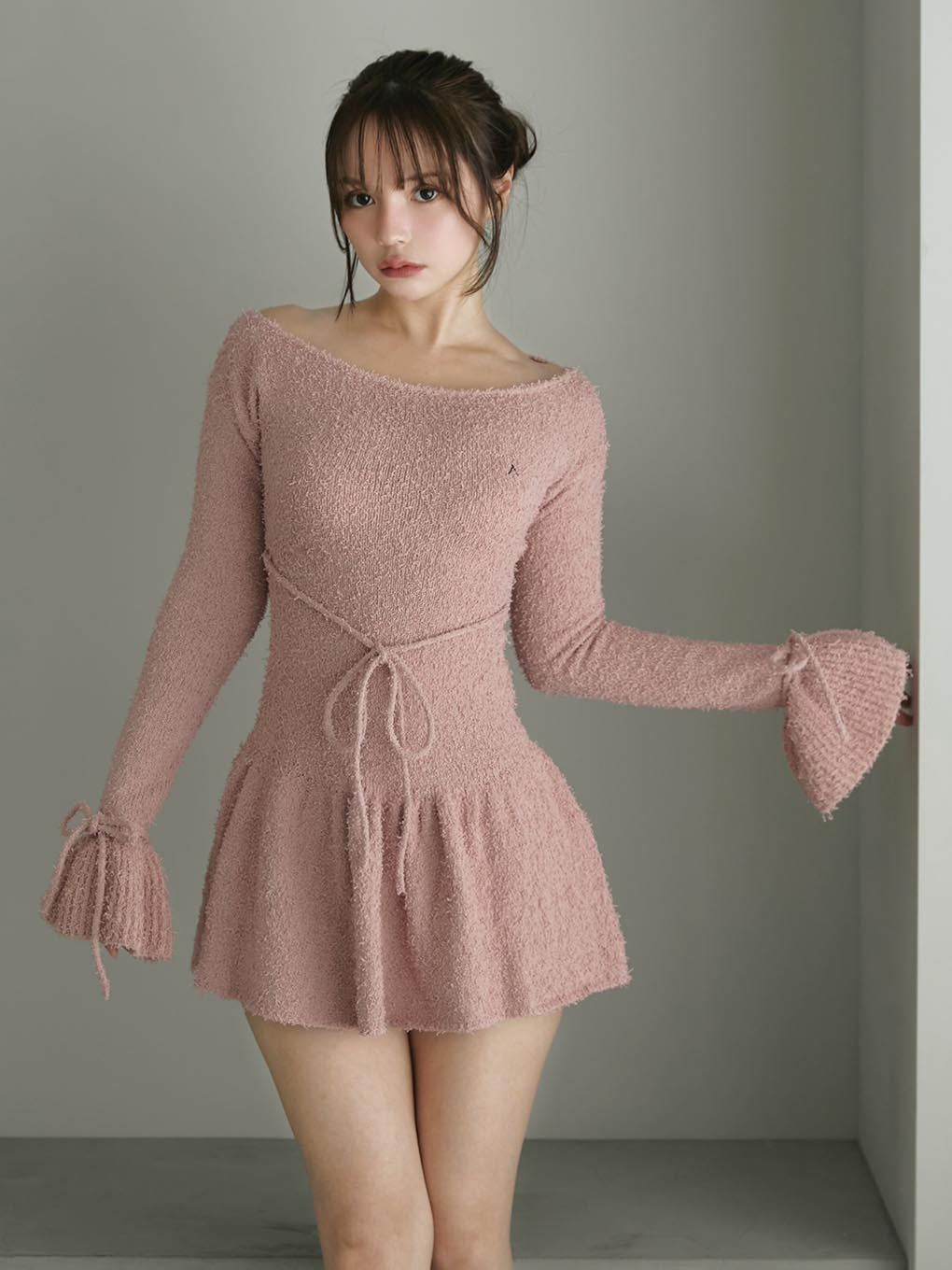 Sailor knit mini dress