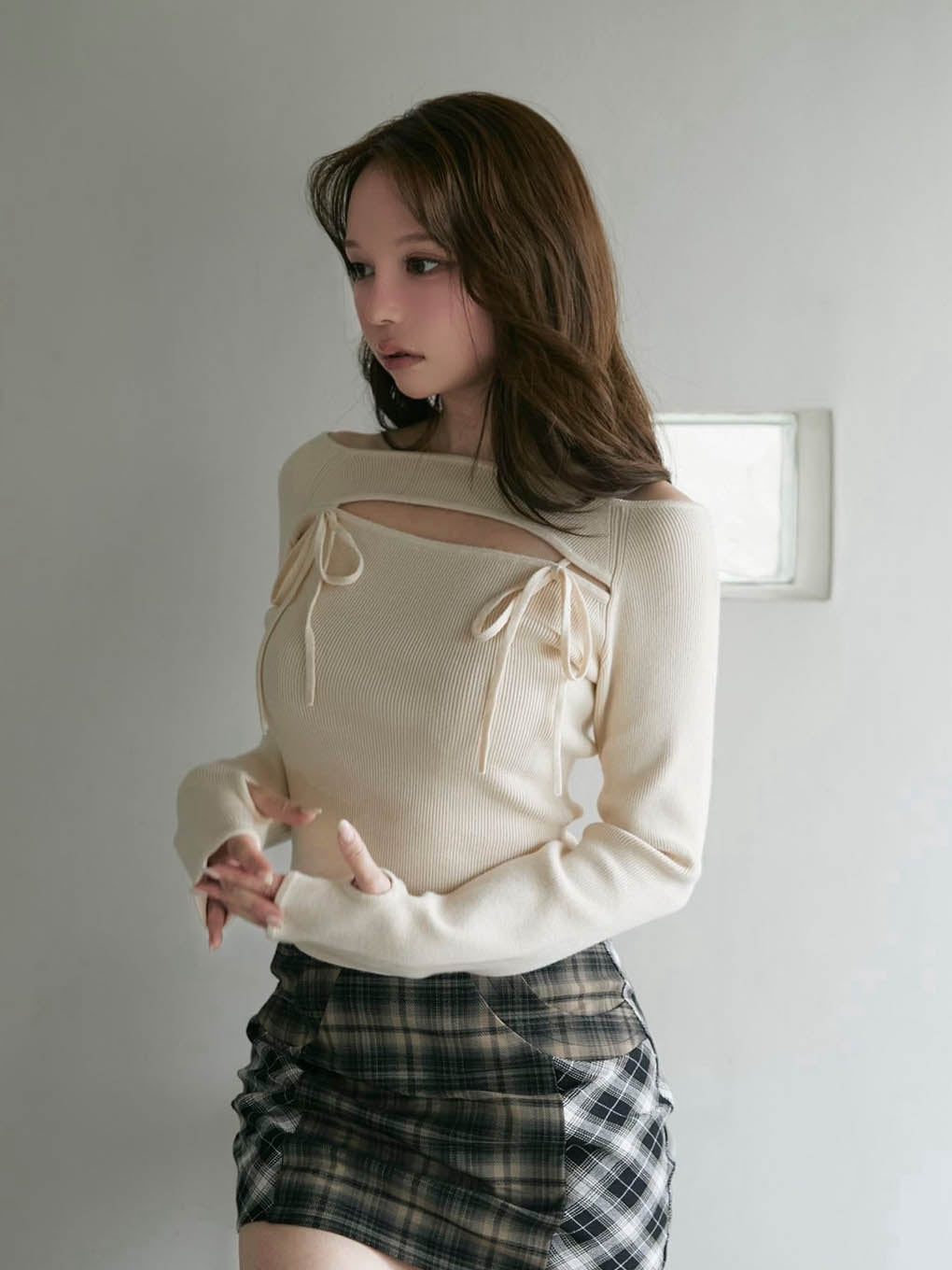 ANDMARY】Bebe knit tops