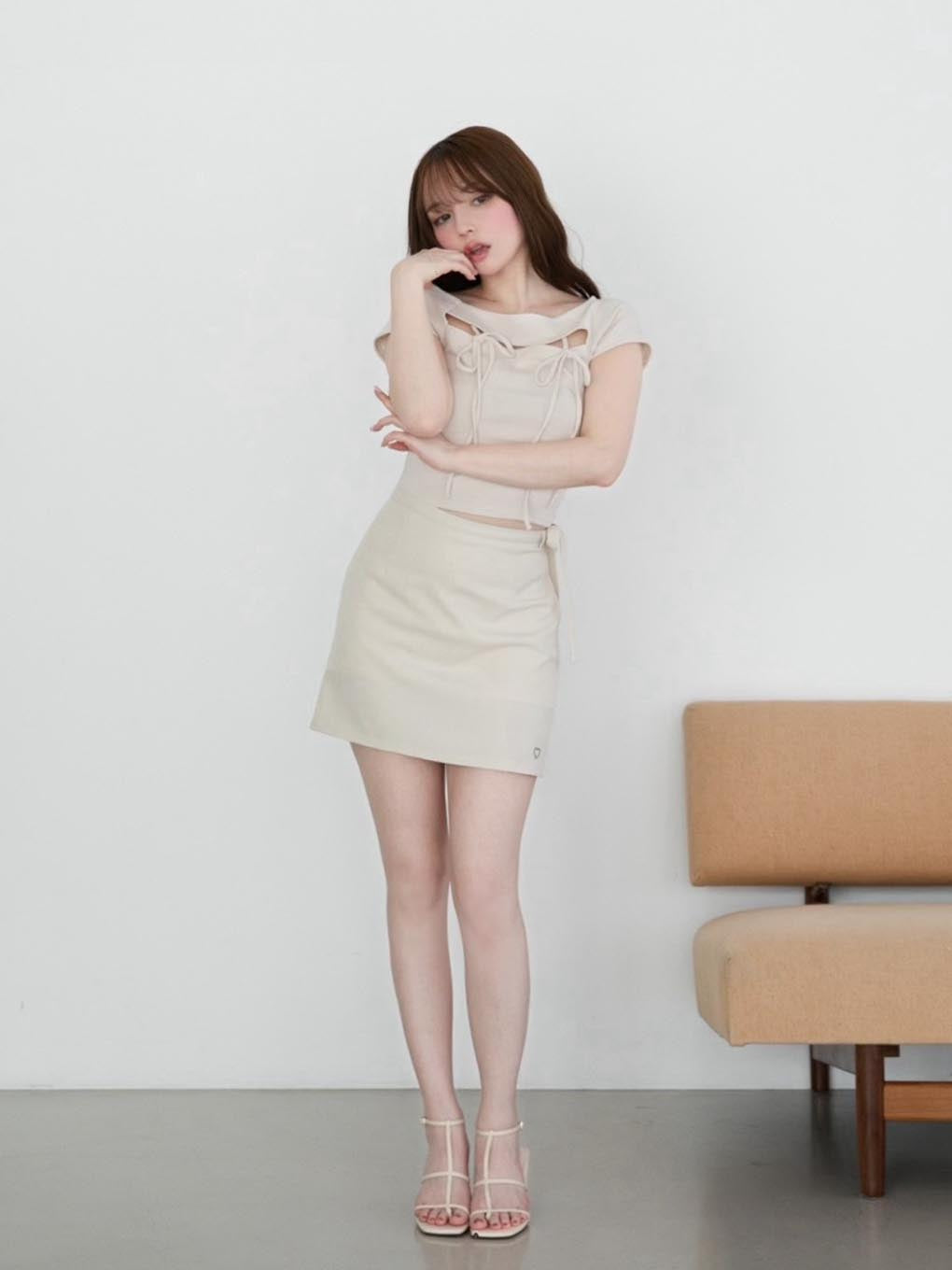 ANDMARY】Heart point skirt