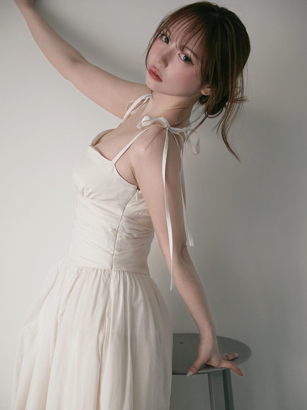 ANDMARY】Wendy seethrough flare dress