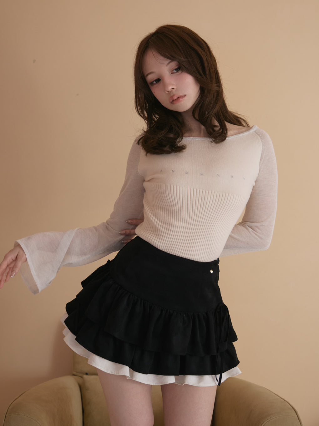 ANDMARY】Mel gather skirt
