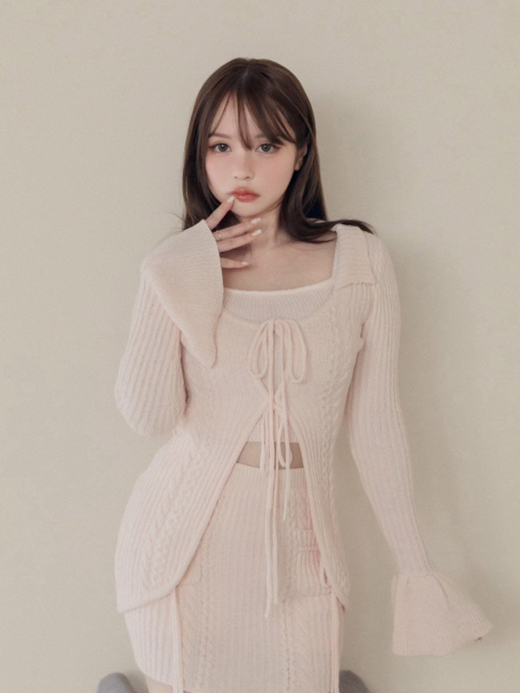 ANDMARY】Fiona ribbon knit set