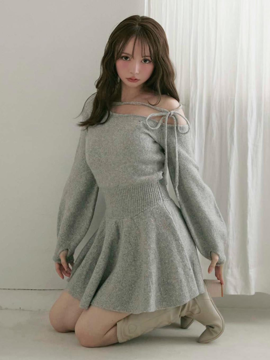 ANDMARY】Rhoda flare mini dress 