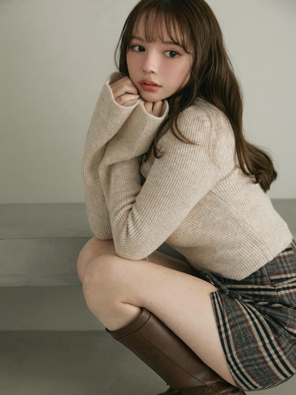Anita ribbon knit tops