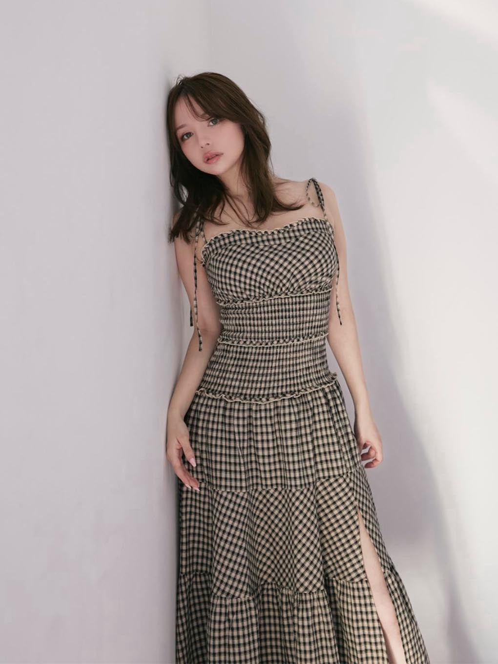 Audrey check dress