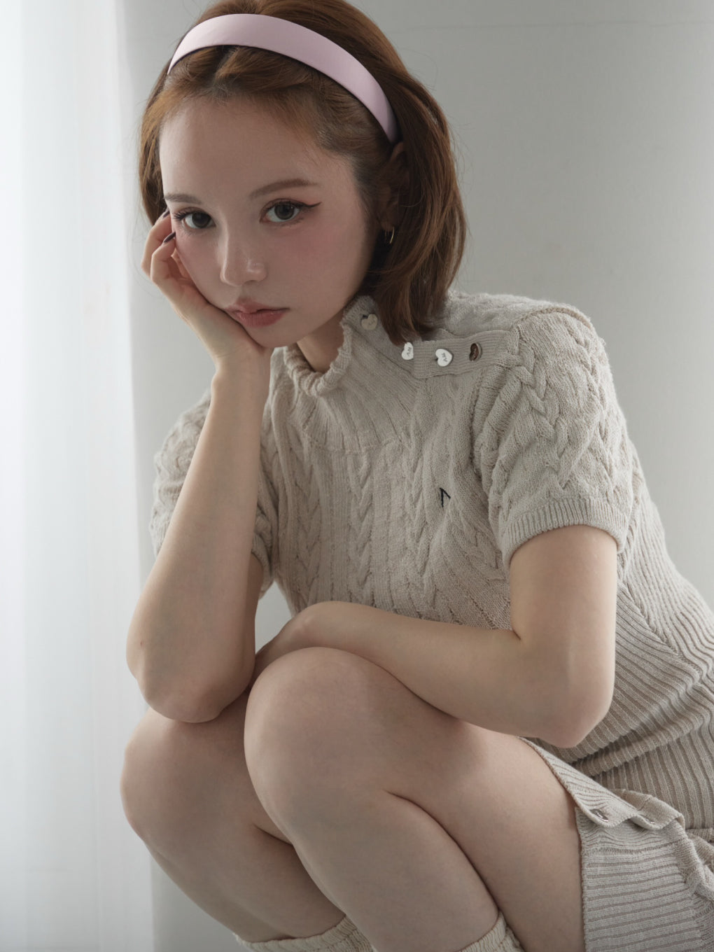 ANDMARY】Lora knit set up