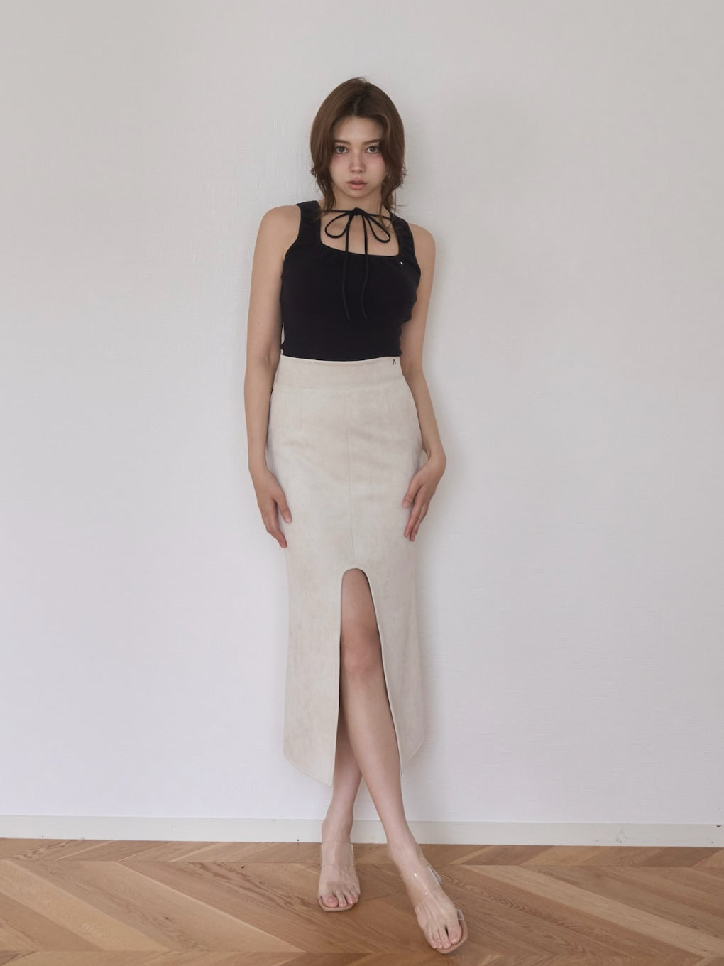 Quinn slit skirt