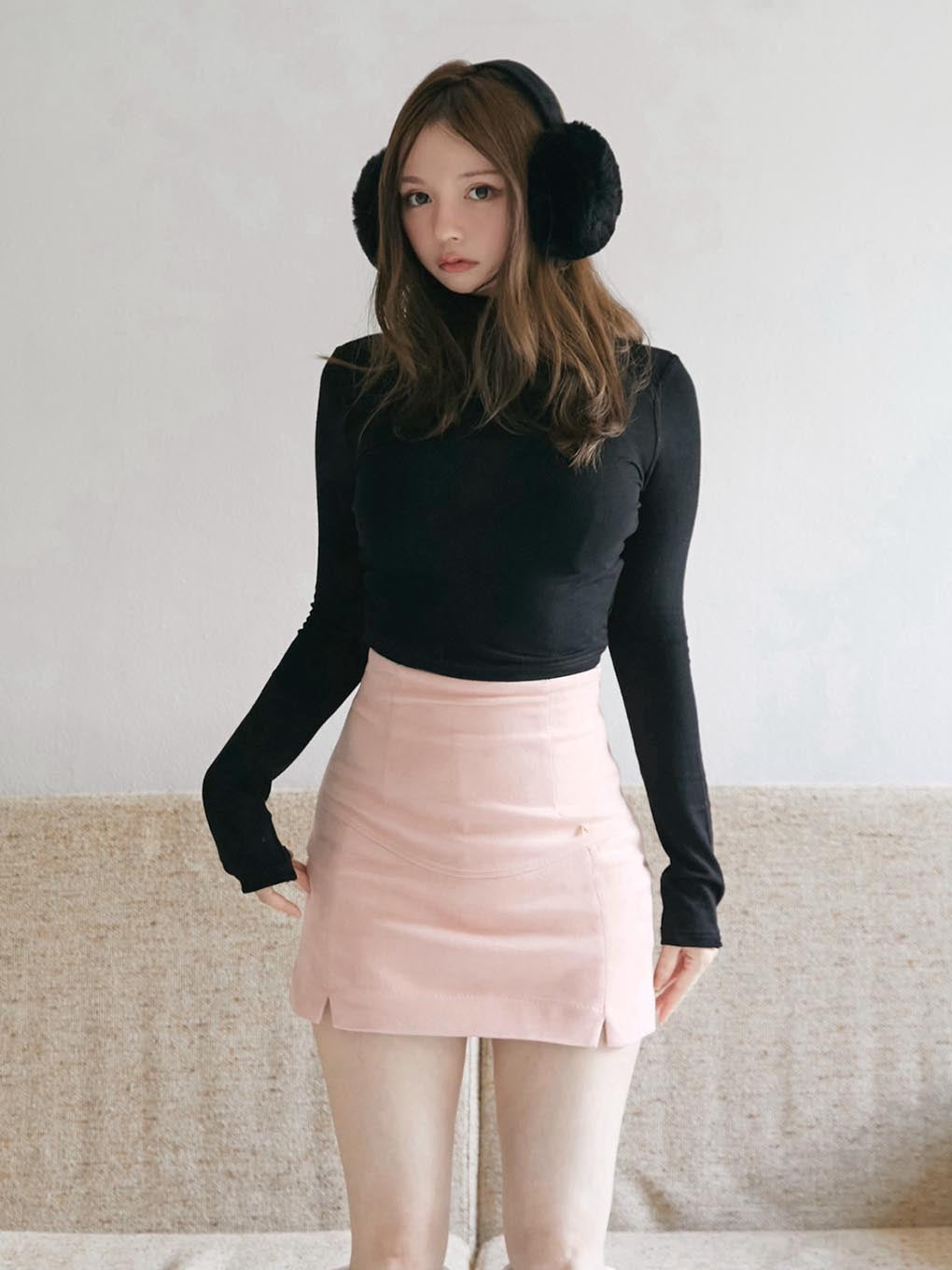 Kate slit mini skirt