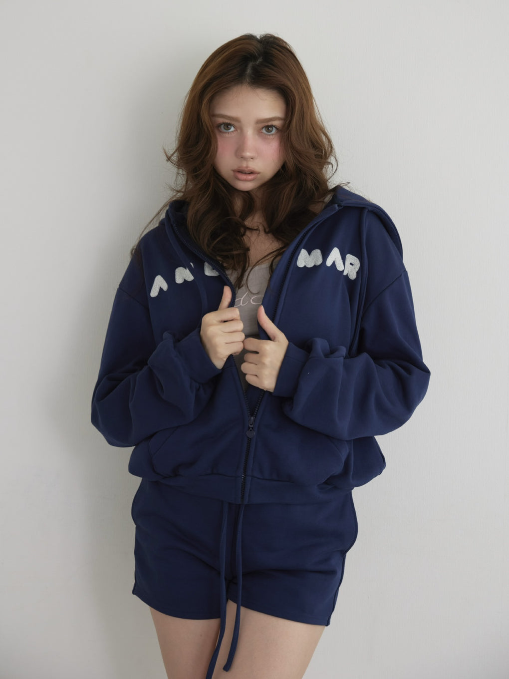 Mary loose hoodie set up