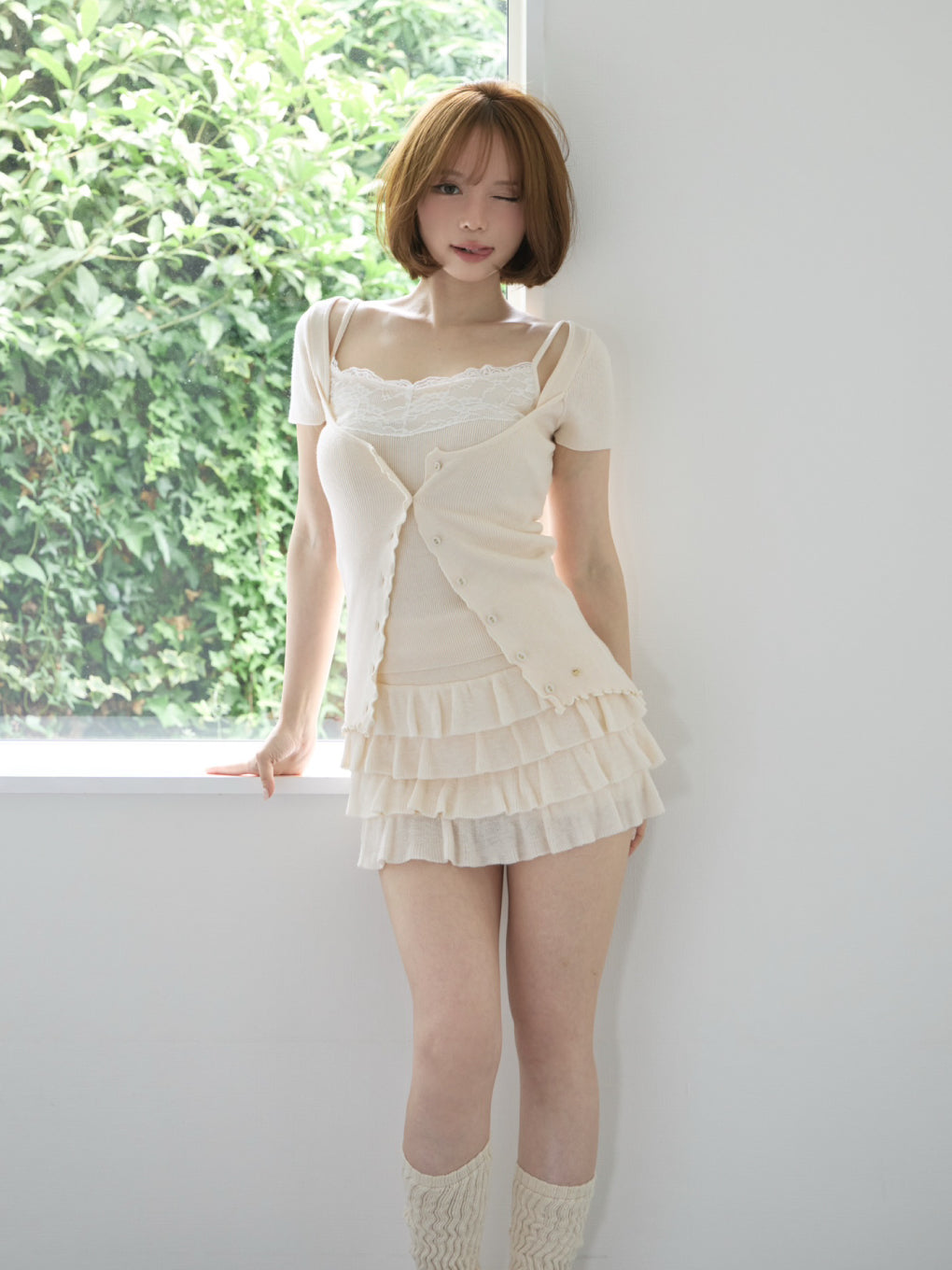 Wendy lace knit set up