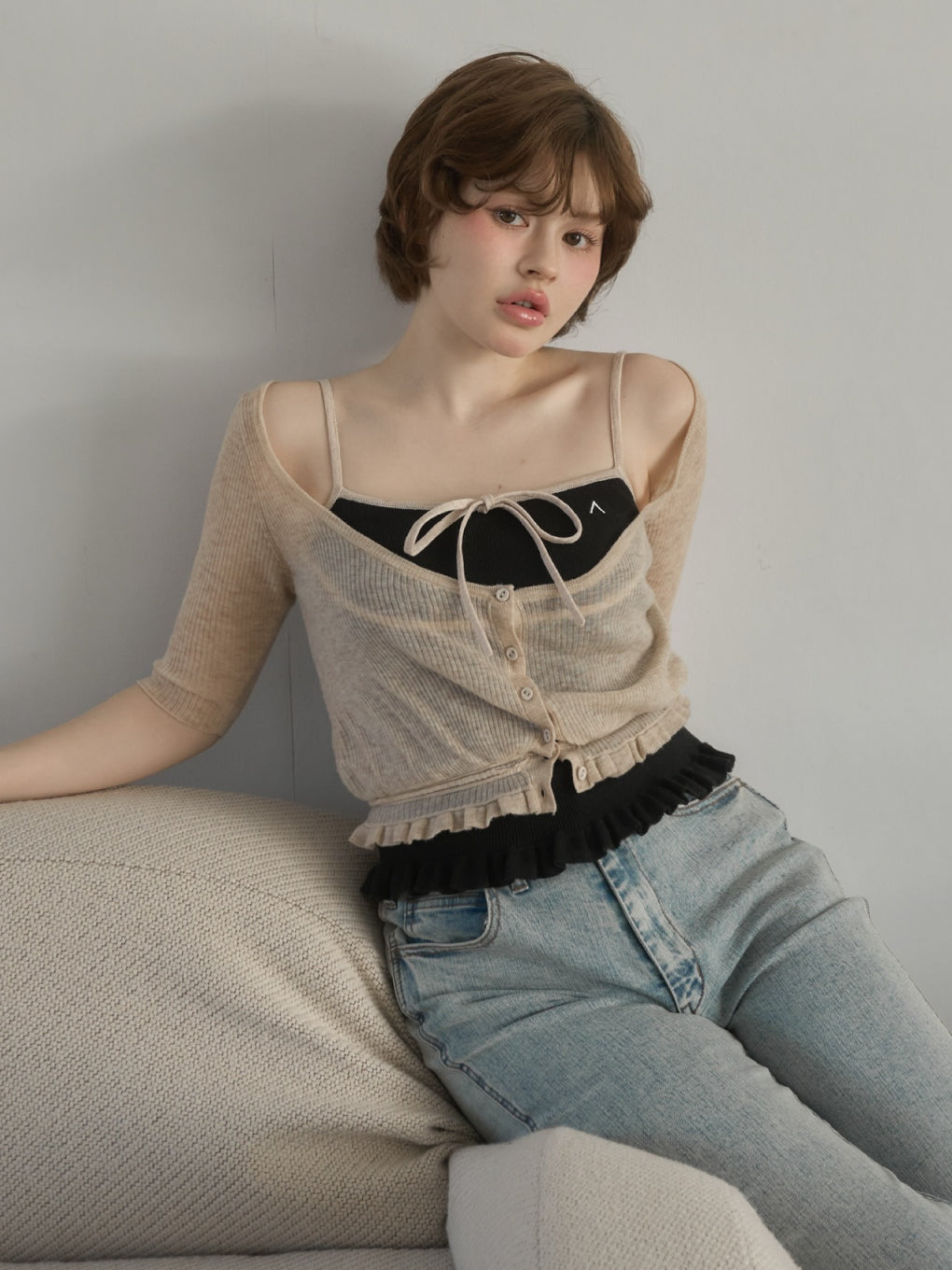 andmary Claire set tops black アンドマリー 正規品 andmary Claire set tops/black アンドマリー｜Yahoo!フリマ