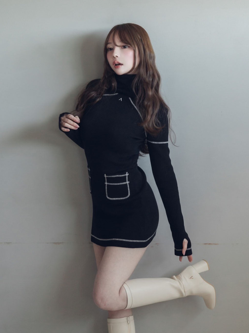 ほぼ新品ですANDMARY Aila mini dress black