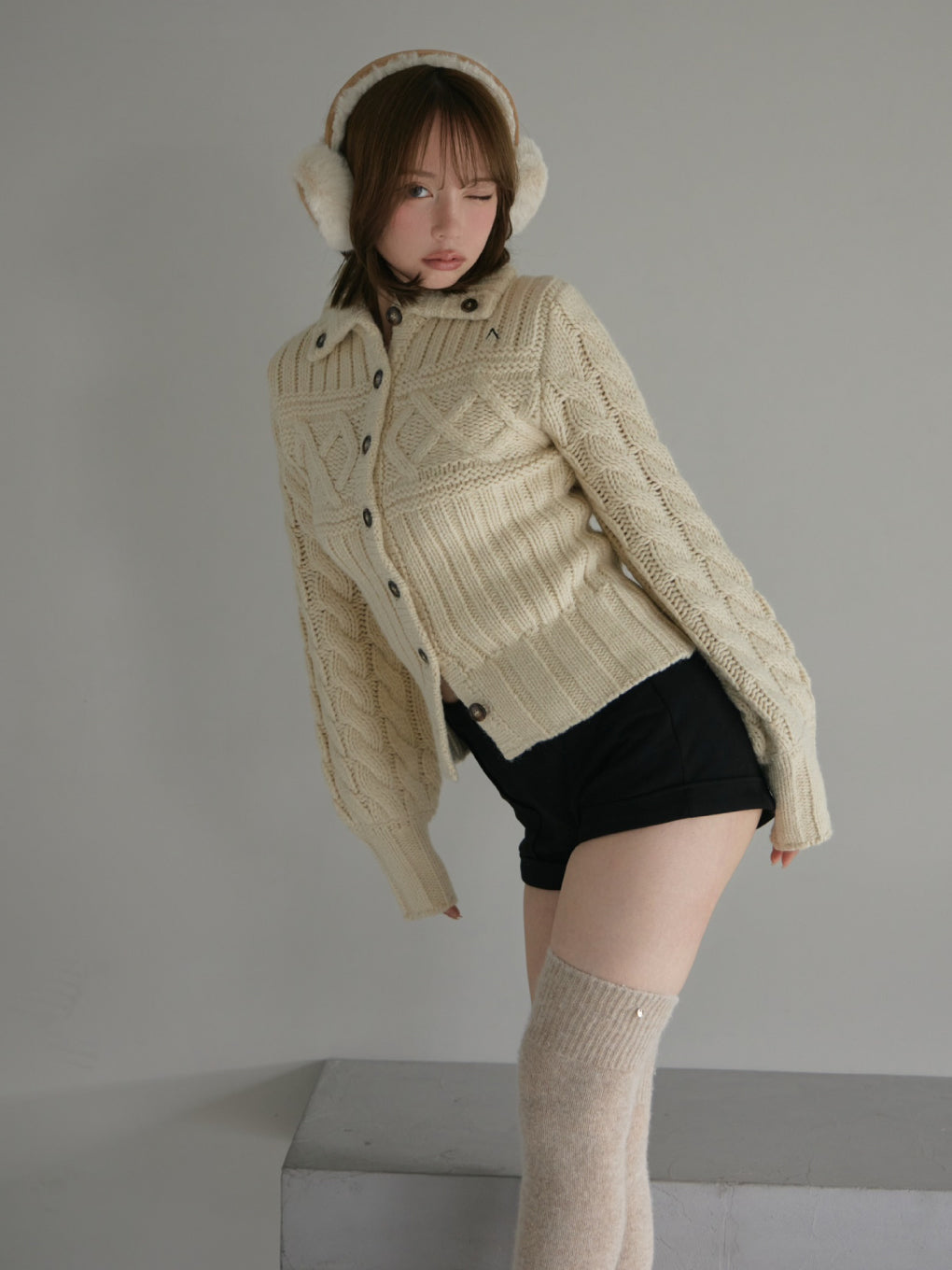 Selena cable knit set up