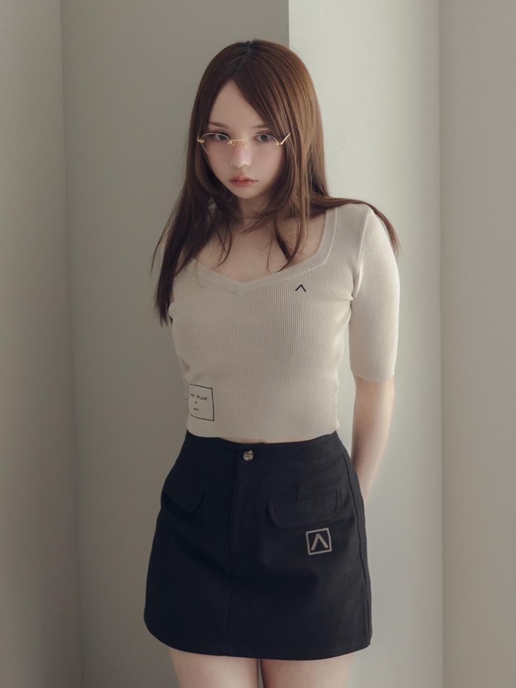 Karen silk knit tops
