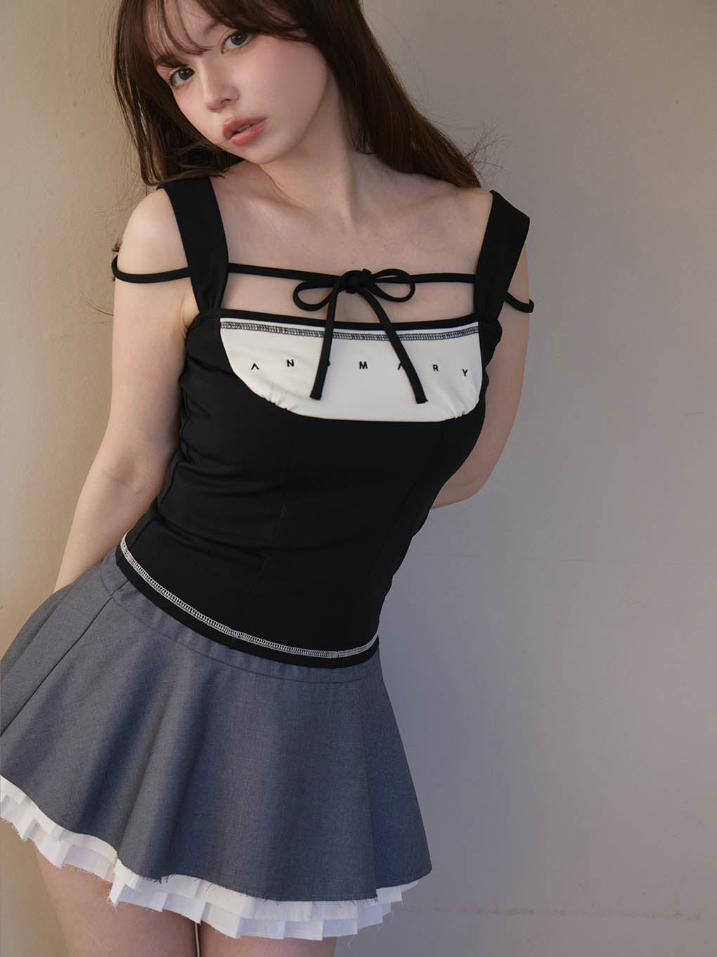 Chuchu flare mini skirt