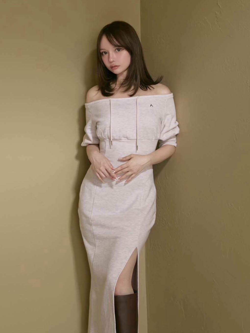 ANDMARY】Laia slit dress