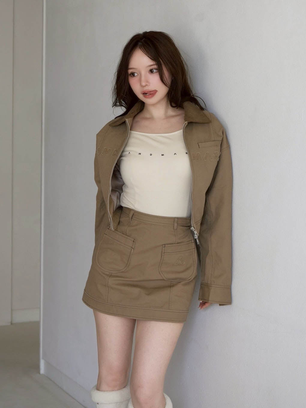 ANDMARY】Harper loose twill jacket