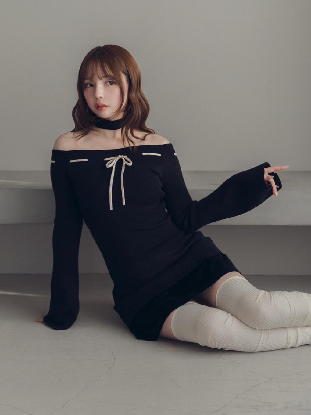 Lilian ribbon mini dress