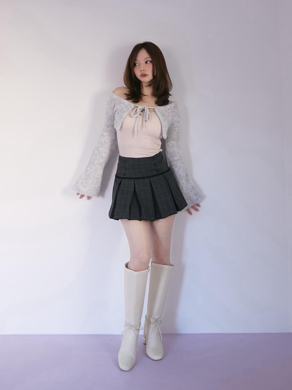 ANDMARY】Miu pleats skirt 