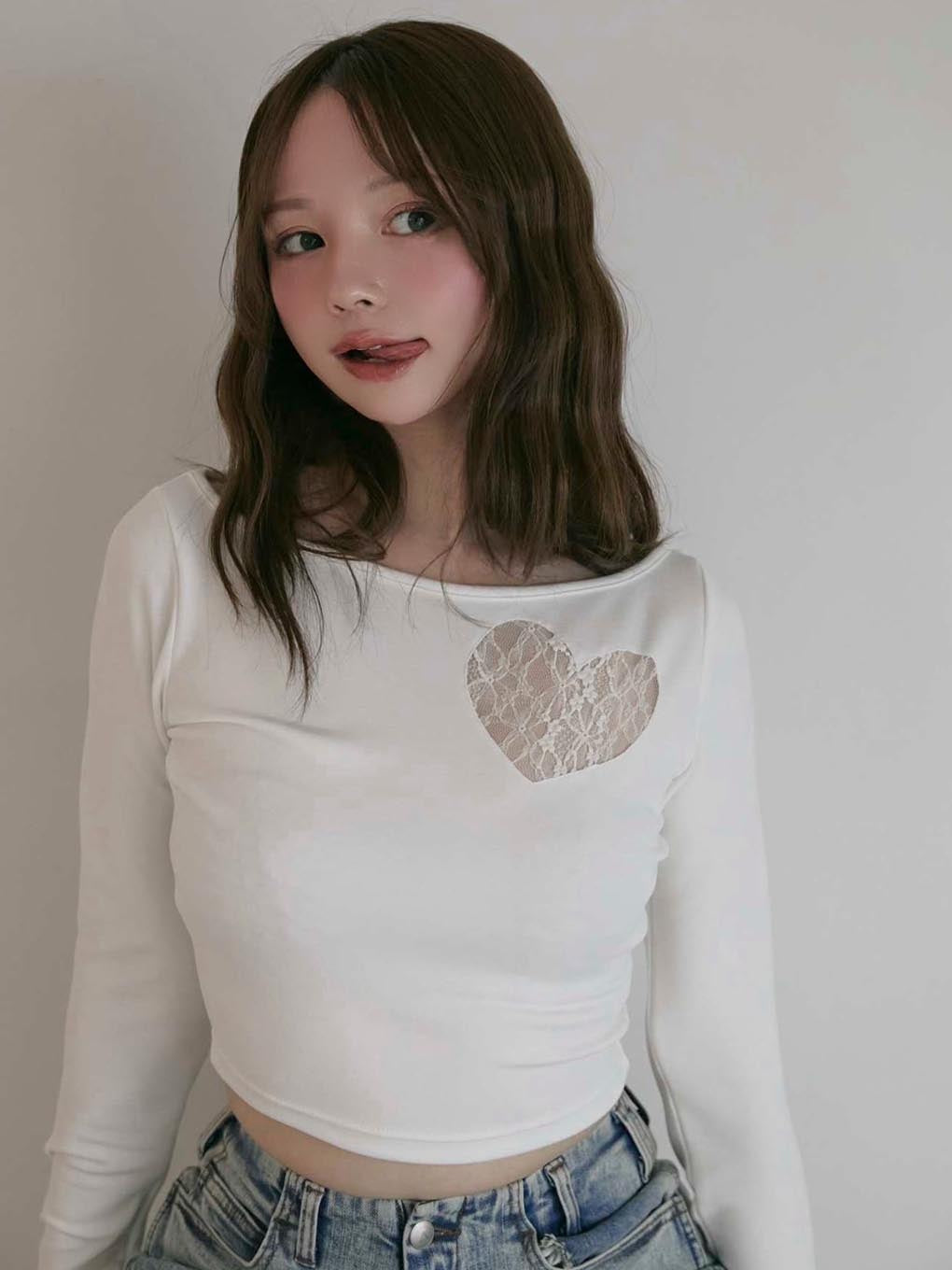 ANDMARY】Nini lace long sleeve tops