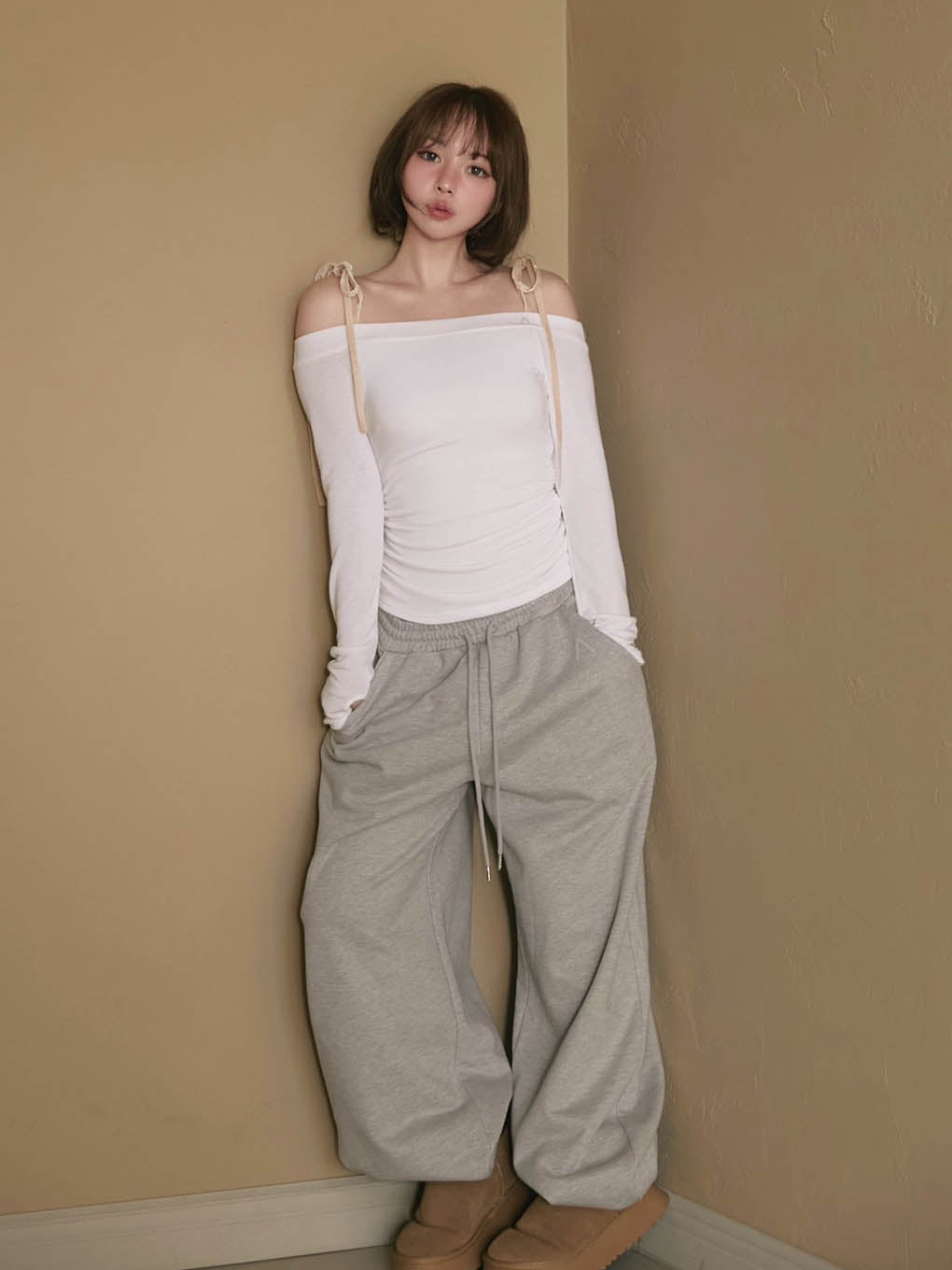 Heart hip sweat pants