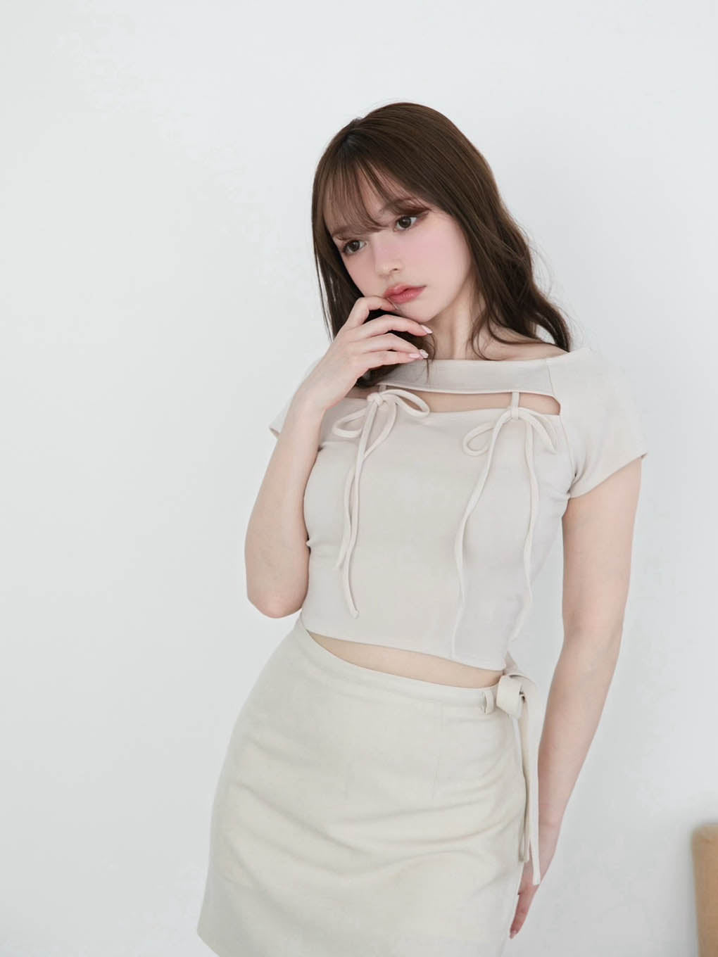 ANDMARY】Bebe ribbon tops