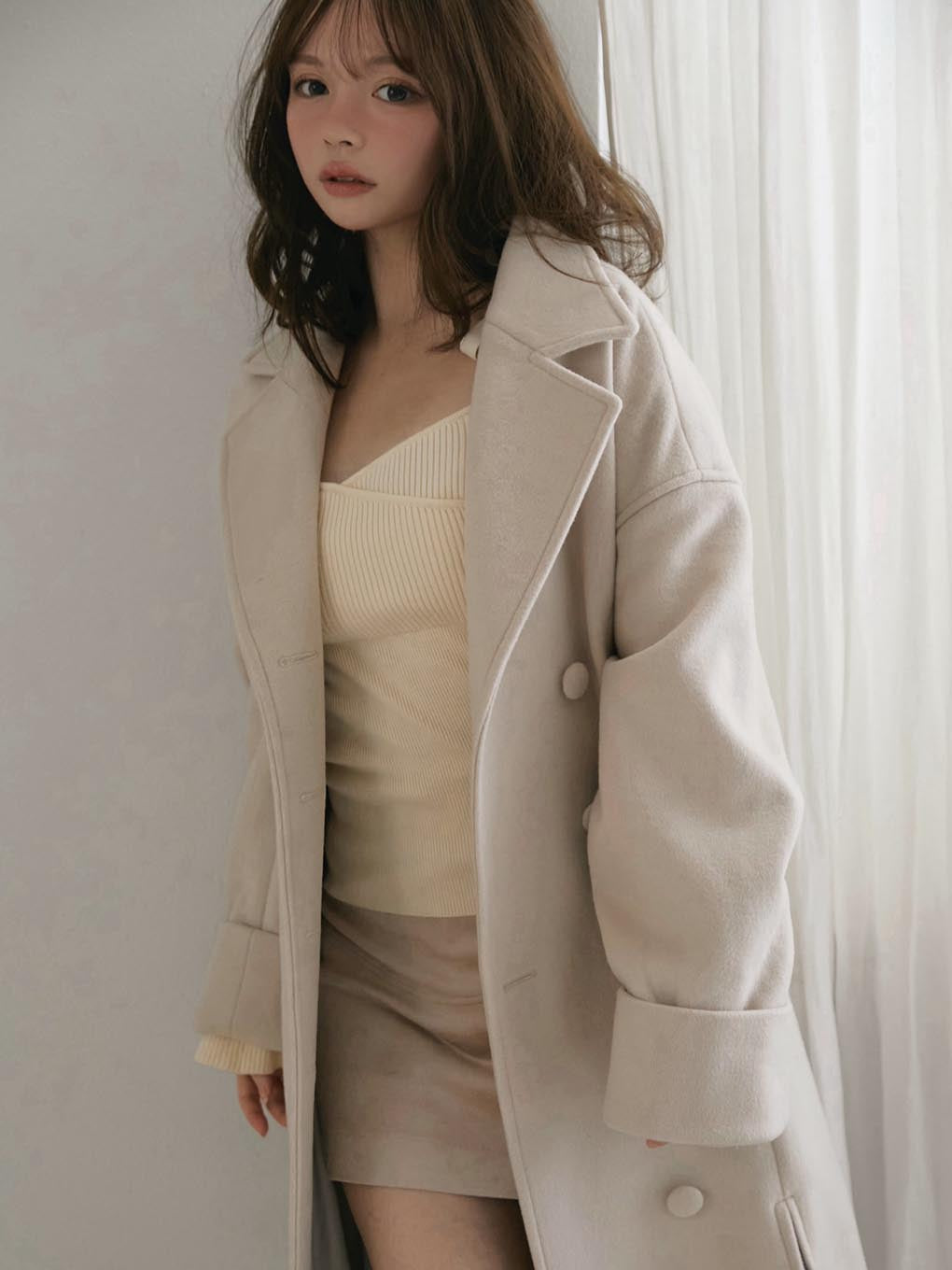 Ange slit long coat