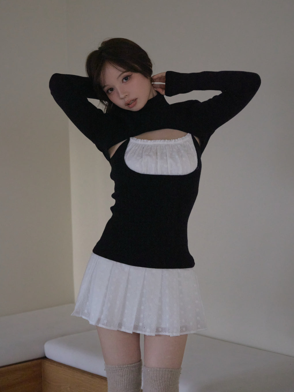 Poppy lace set dress