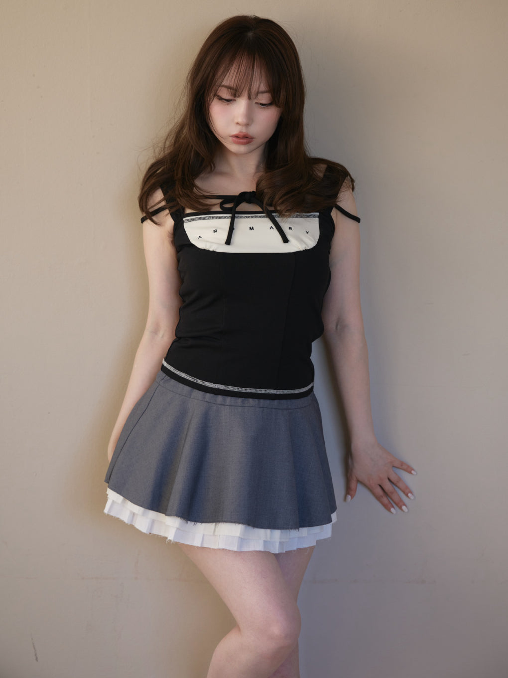 Chuchu flare mini skirt